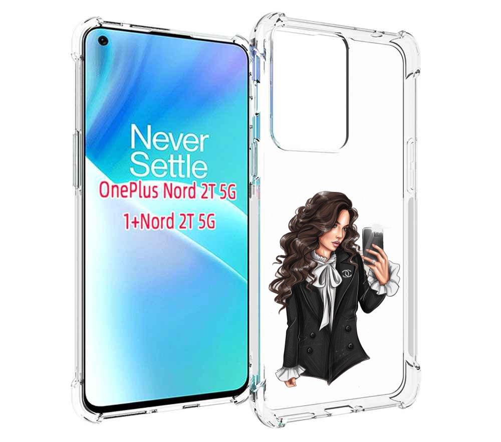 

Чехол MyPads Стильная-девушка для OnePlus Nord 2T, Прозрачный, Tocco