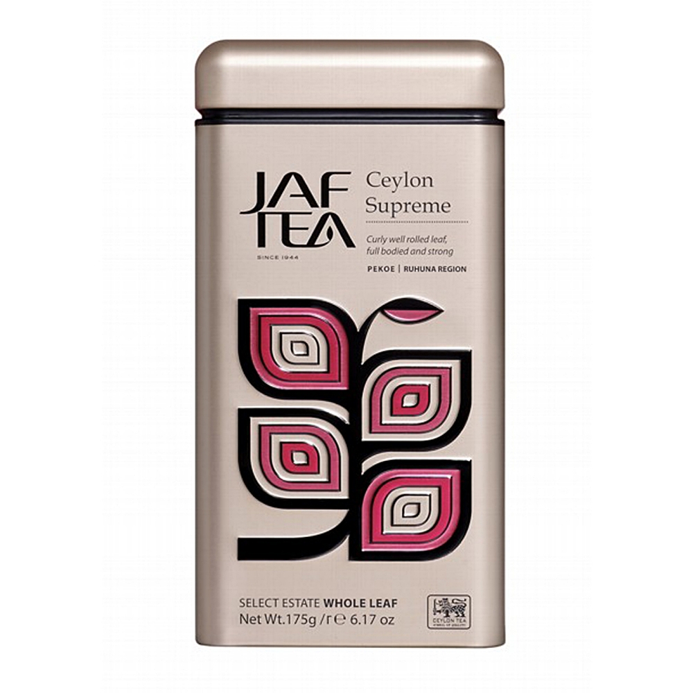 Чай чёрный JAF TEA Ceylon Supreme листовой, сорт Pekoe, 175 г