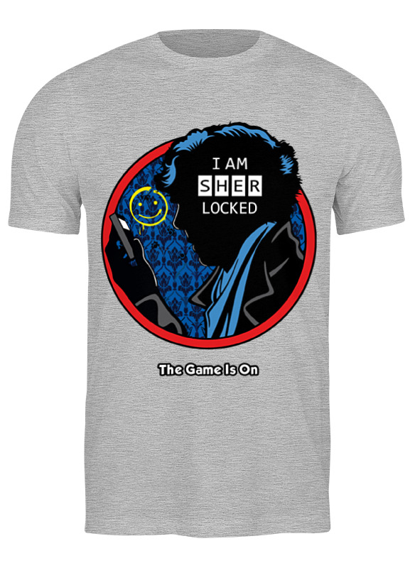 

Футболка мужская Printio Шерлок холмс (sherlock holmes) серая 3XL, Серый, Шерлок холмс (sherlock holmes)