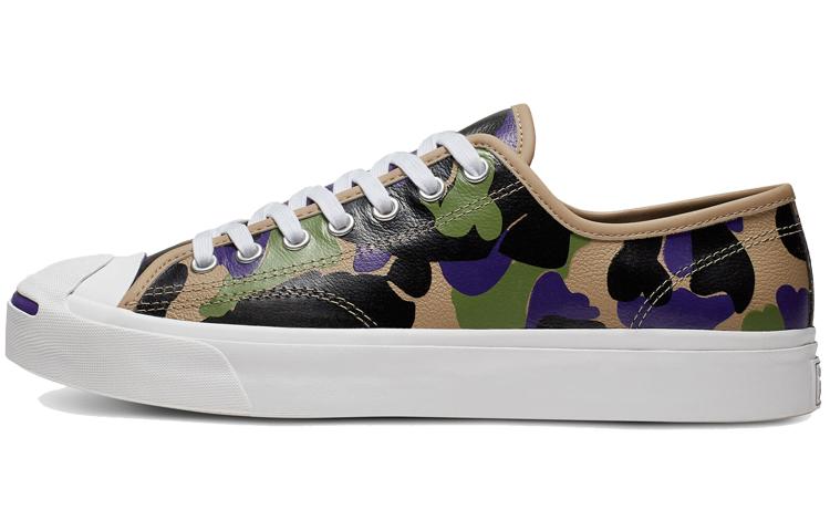 

Кеды унисекс Converse Leather Archive Prints Jack Purcell бежевые 35 EU, Бежевый, Leather Archive Prints Jack Purcell