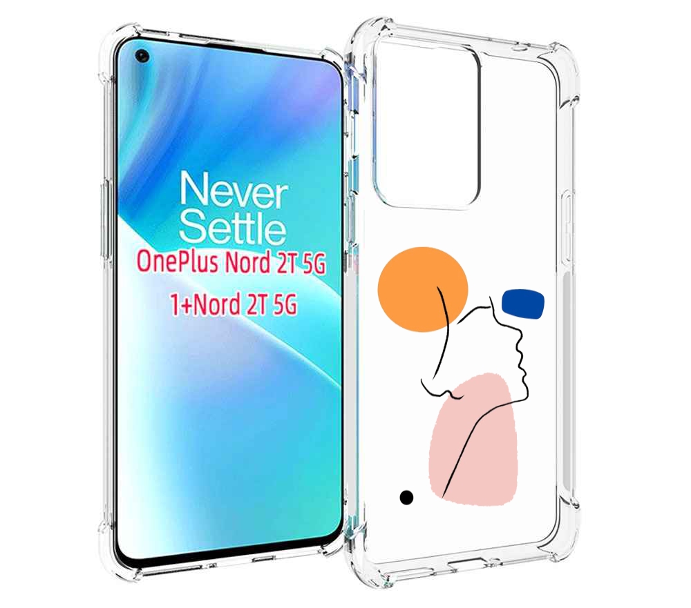 

Чехол MyPads абстракция девушки женский для OnePlus Nord 2T, Прозрачный, Tocco