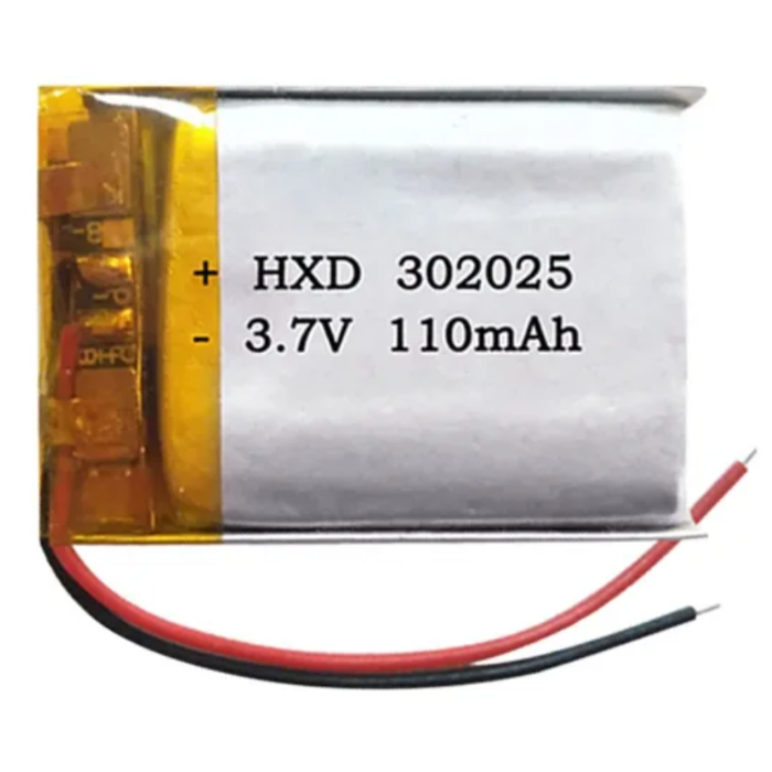 Аккумулятор батарея 302025 110mAh 3,7v (25х20х3 мм)