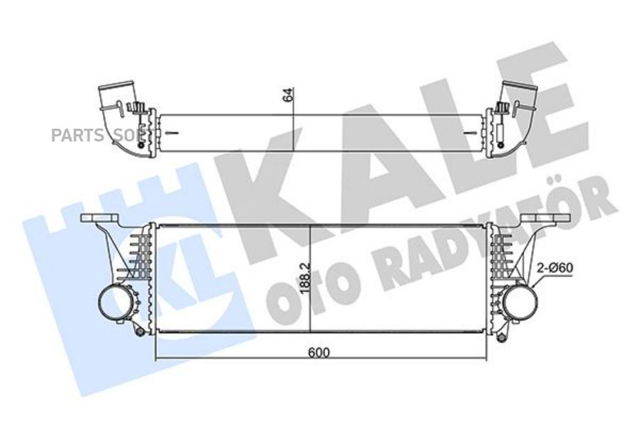 

350950 Интеркулер Iveco Daily 3 2012- KALE 350950