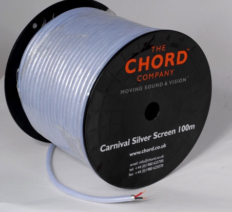 

Кабели акустические Chord Carnival Silver Screen 2x1,8 мм2