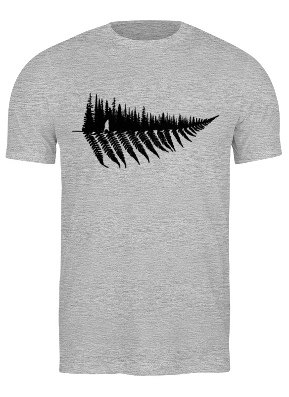 

Футболка мужская Printio Forest серая XL, Серый, Forest