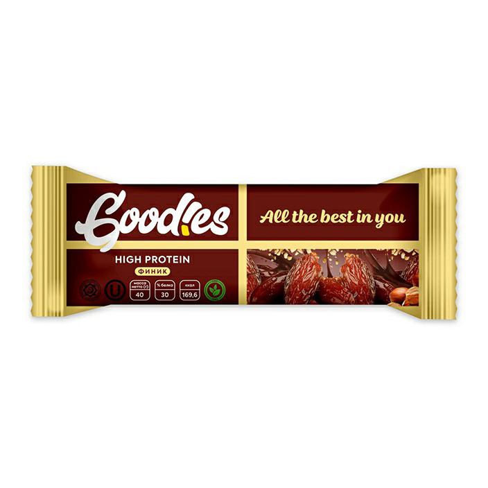 

Батончик Goodies Финик протеиновый в бельгийском шоколаде 40 г