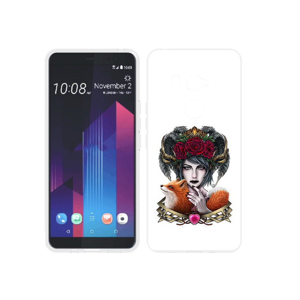

Чехол MyPads Tocco для HTC U11 EYEs девушка с лисой, Прозрачный, Tocco