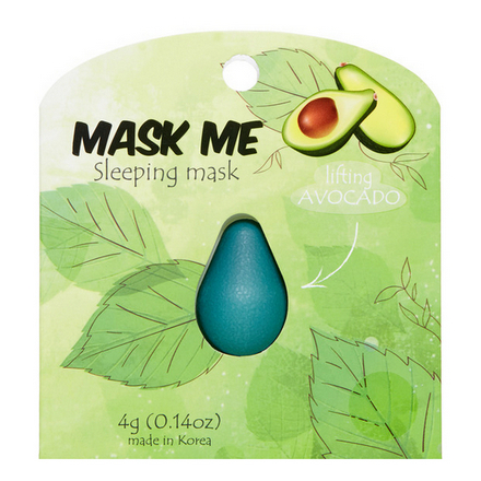 

Набор, Beauty Bar, Ночная маска для лица Mask Me, авокадо, 4 г, 2 шт.