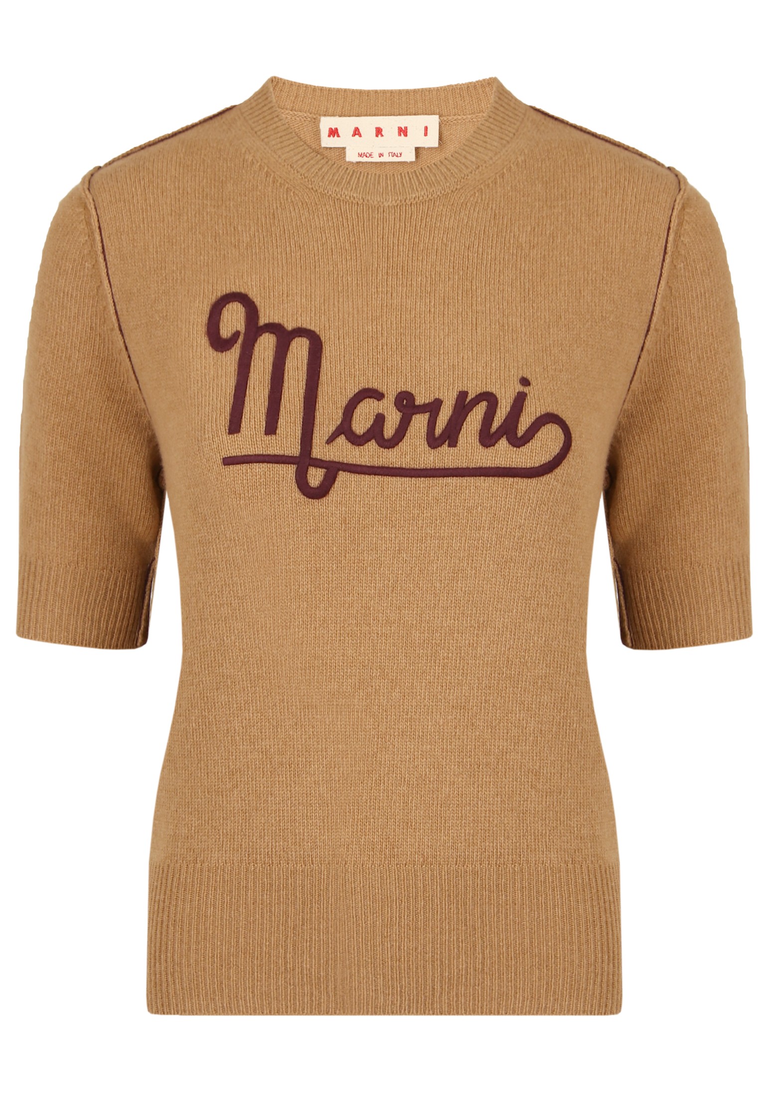 Джемпер женский Marni 134864 коричневый 44 IT