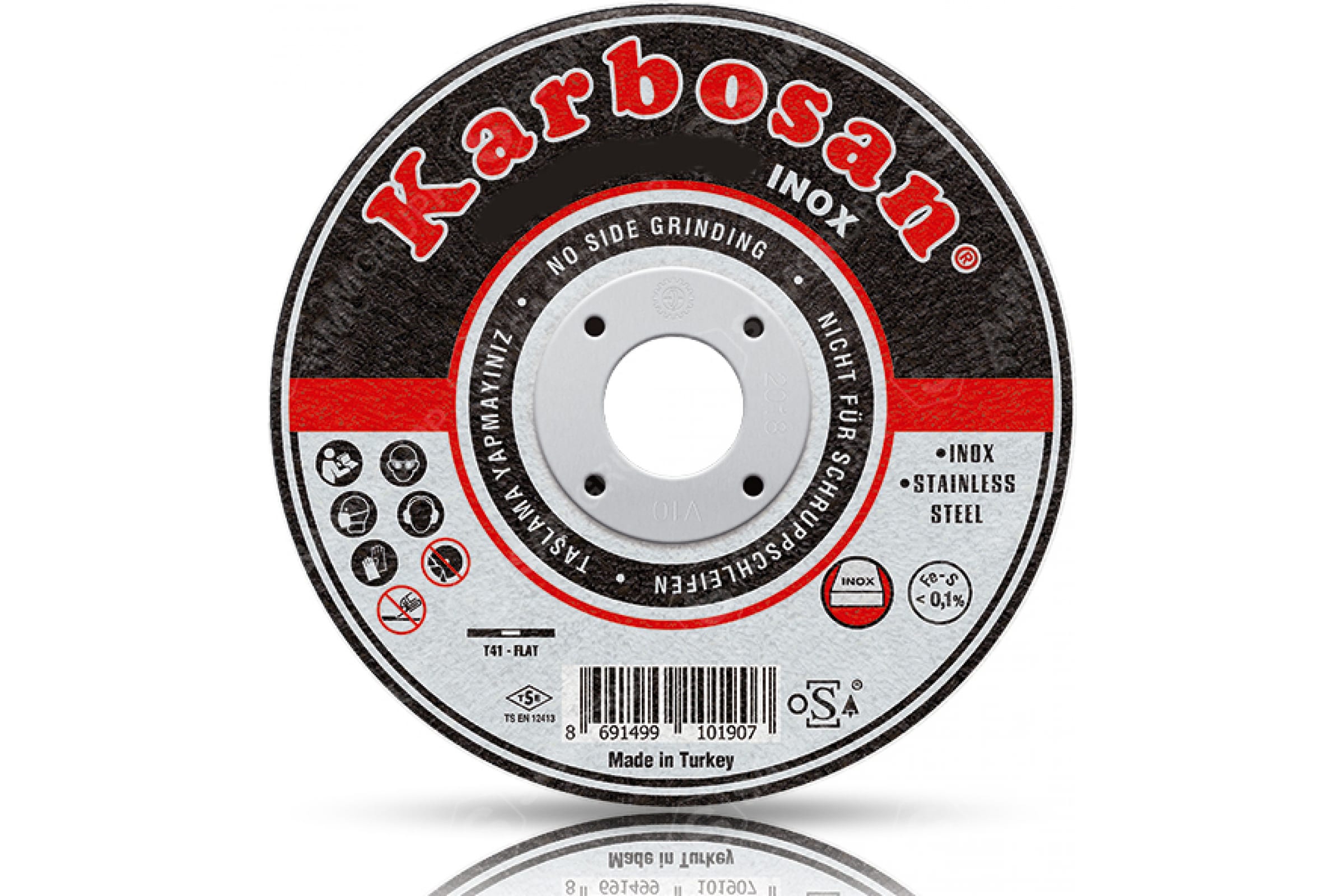 Karbosan Диск отрезной по нержавеющей стали 125х1х22 INOX 10400