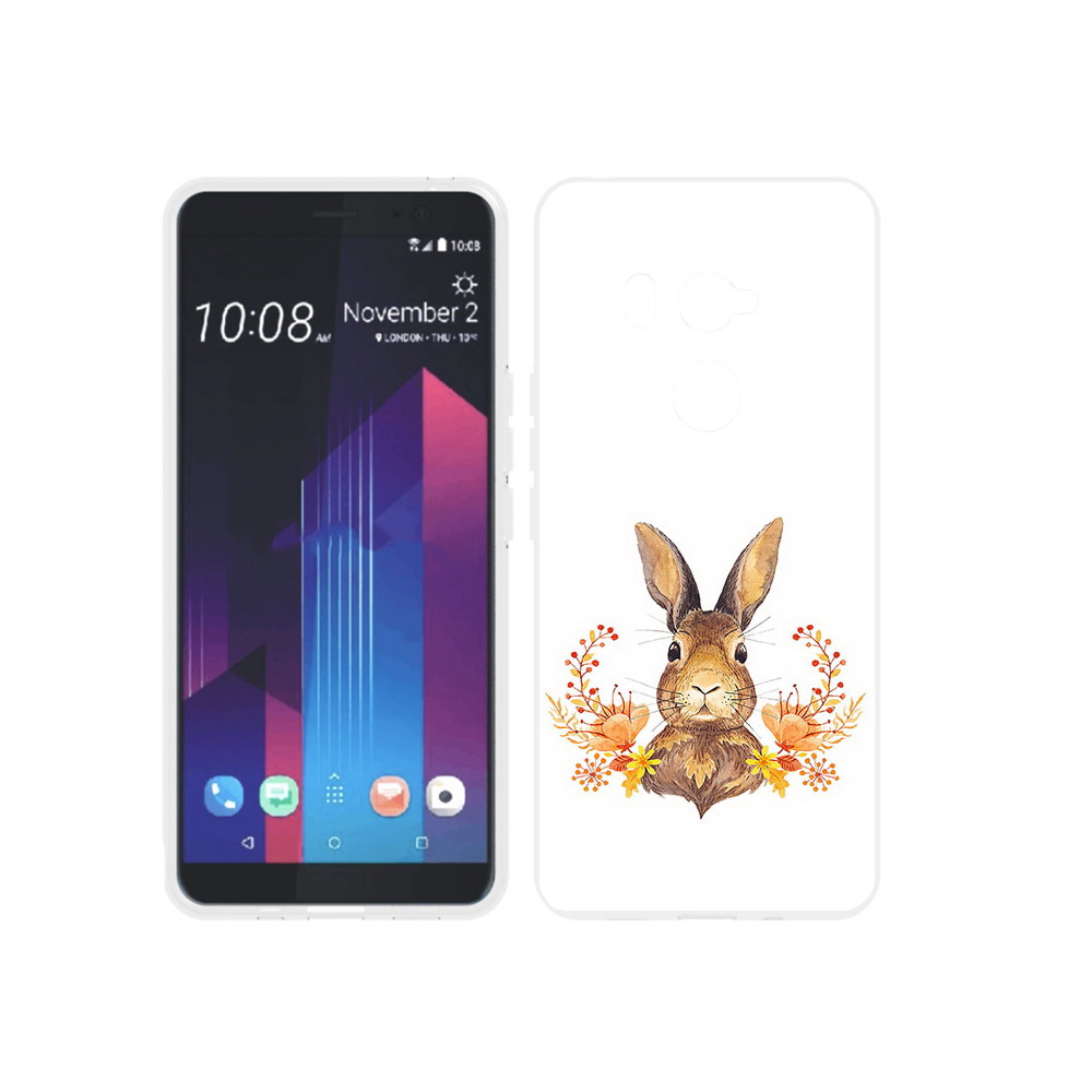 

Чехол MyPads Tocco для HTC U11 EYEs зайка в цветах, Прозрачный, Tocco