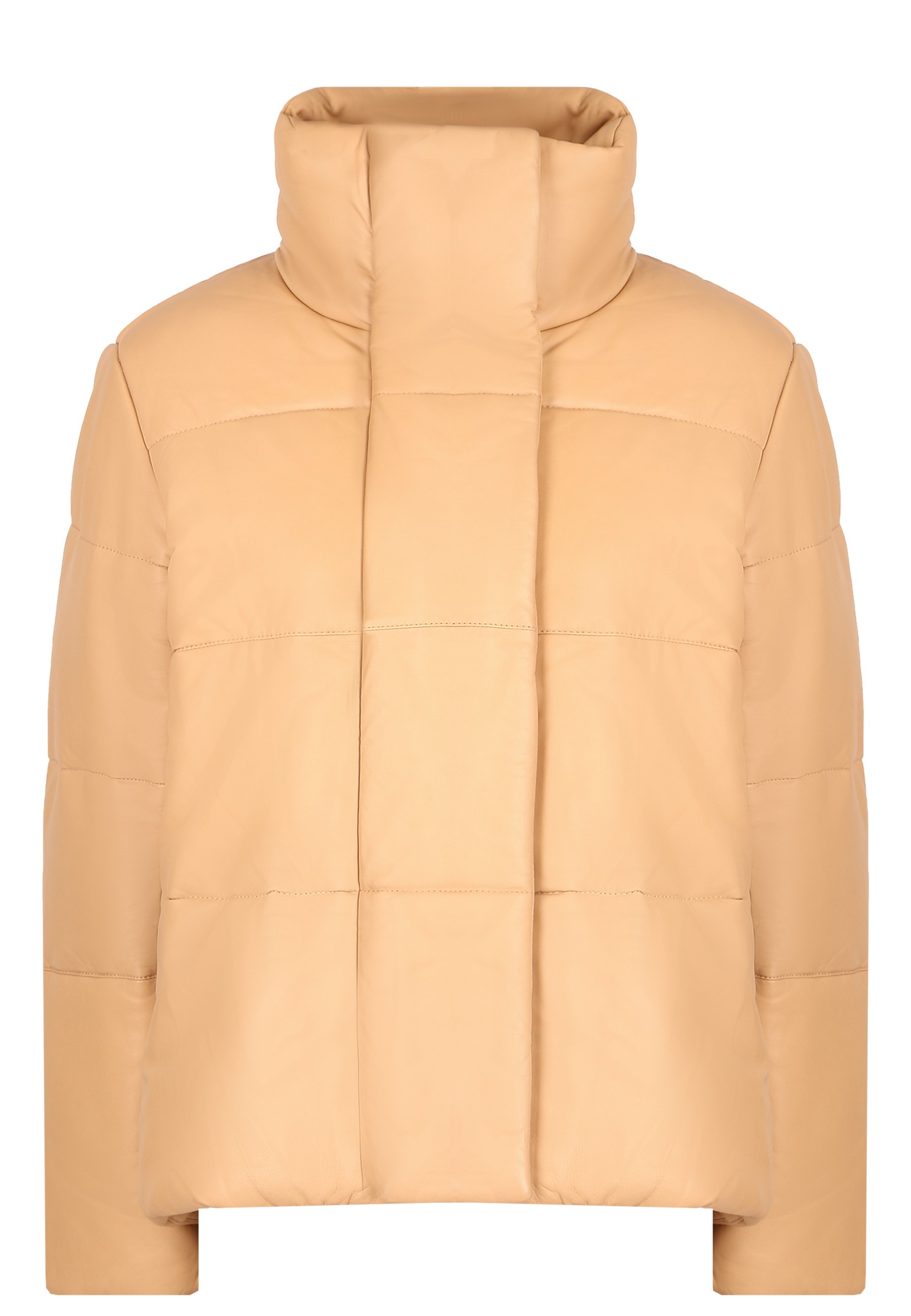 Кожаная куртка женская MAX & MOI 134892 коричневая 38 FR