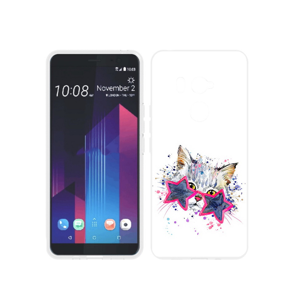 

Чехол MyPads Tocco для HTC U11 EYEs звездные очки, Прозрачный, Tocco