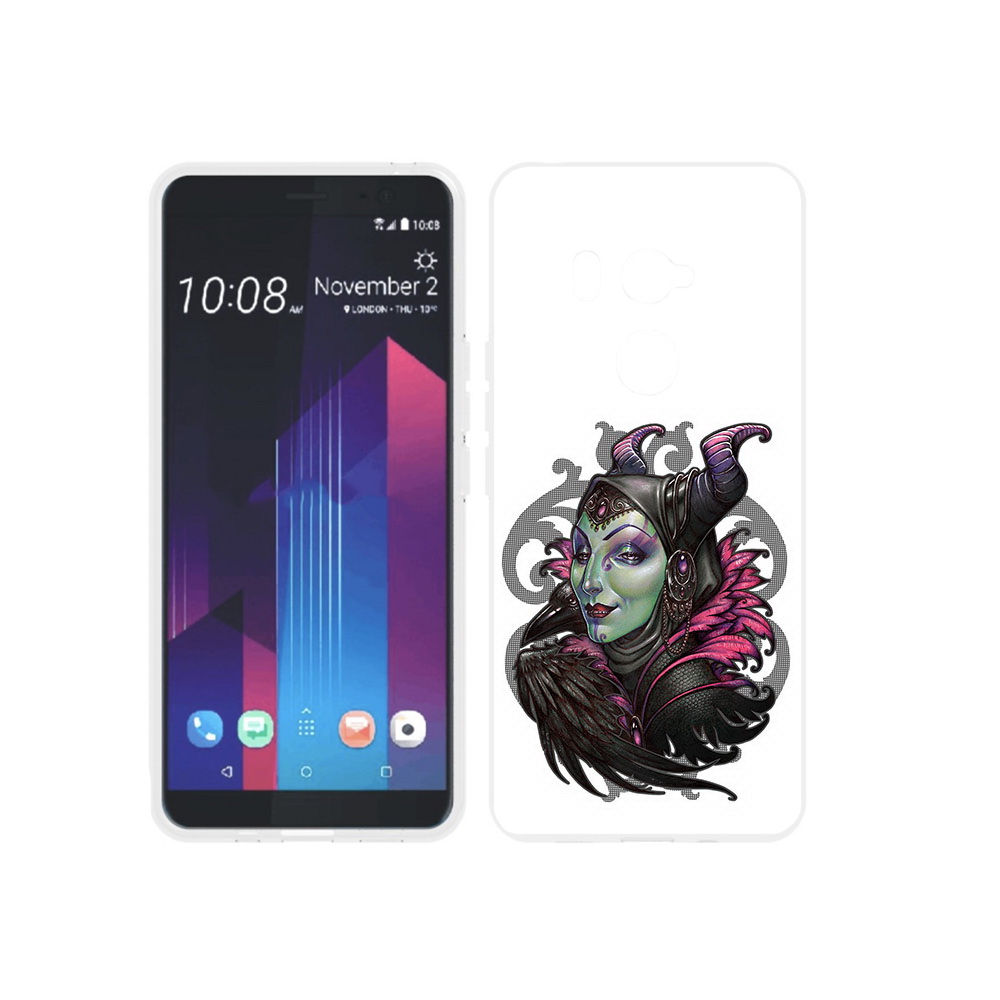 

Чехол MyPads Tocco для HTC U11 EYEs зеленая девушка с вороном, Прозрачный, Tocco