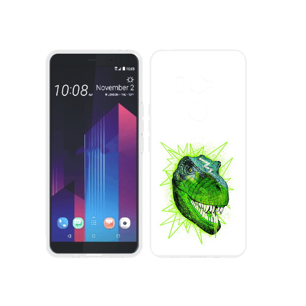 

Чехол MyPads Tocco для HTC U11 EYEs зеленый динозавр, Прозрачный, Tocco