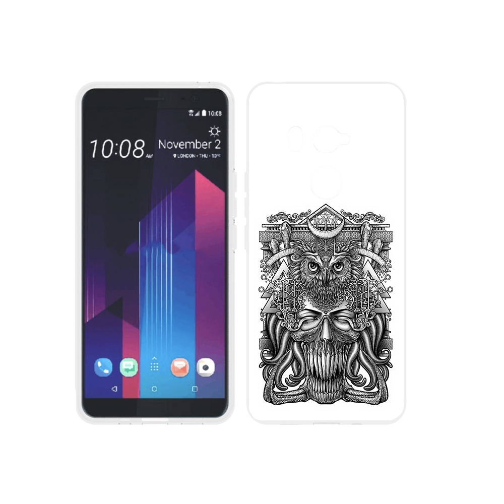 

Чехол MyPads Tocco для HTC U11 EYEs зубастая сова, Прозрачный, Tocco