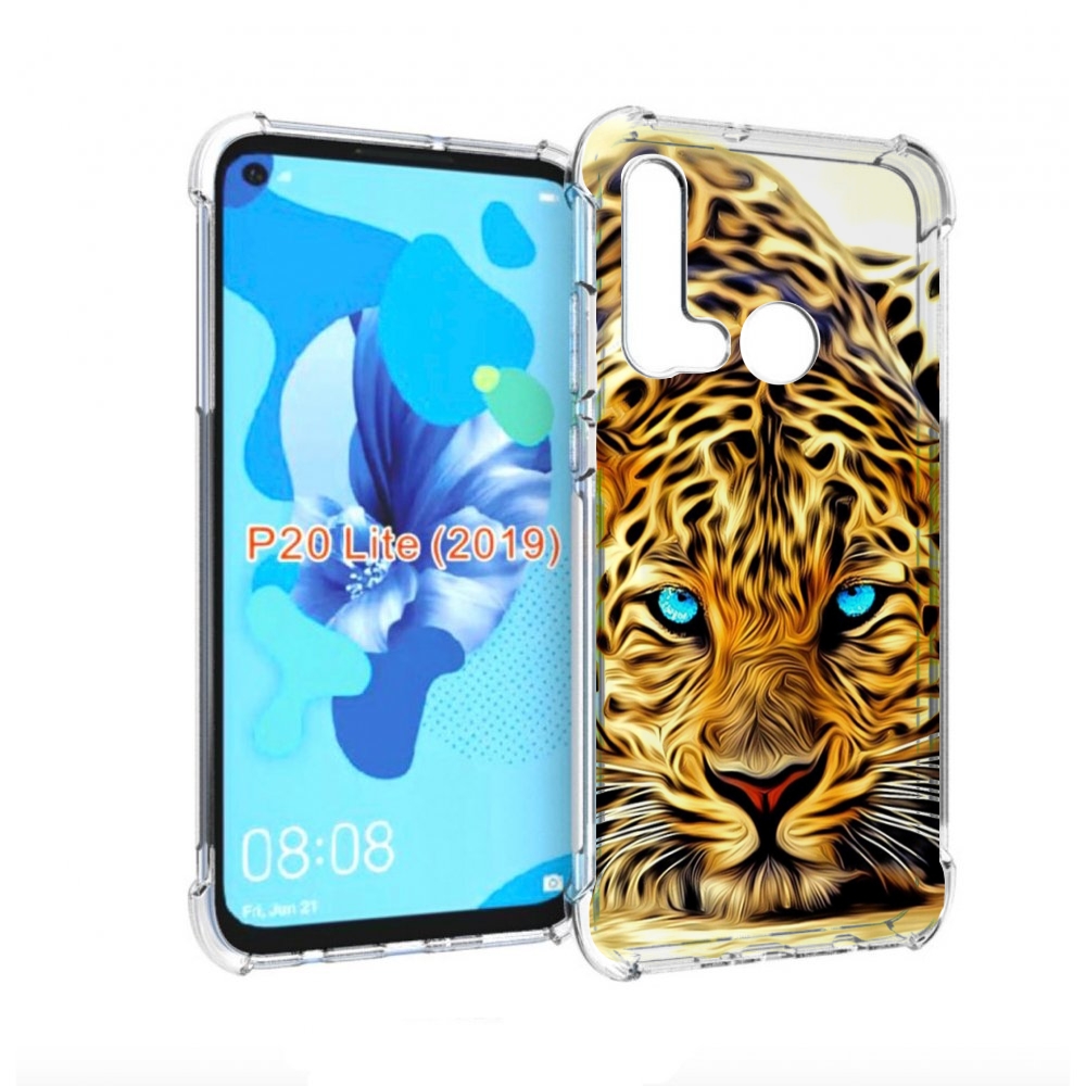 

Чехол бампер MyPads Голубоглазый-гепард для Huawei P20 Lite (201, Прозрачный, Tocco
