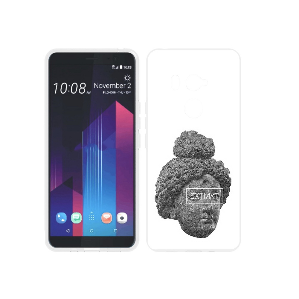 

Чехол MyPads Tocco для HTC U11 EYEs каменное лицо девушки, Прозрачный, Tocco