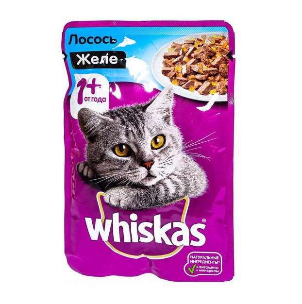 Лосось для кошек. Корм для кошек Whiskas лосось в желе 75 г. Корм Whiskas пауч желе лосось 75 г. Вискас 75 гр желе лосось. Влажный корм для кошек вискас желе с лососем 75г.