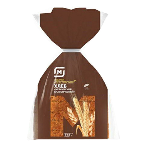 Хлеб Магнит Украинский ржано-пшеничный нарезка 325 г