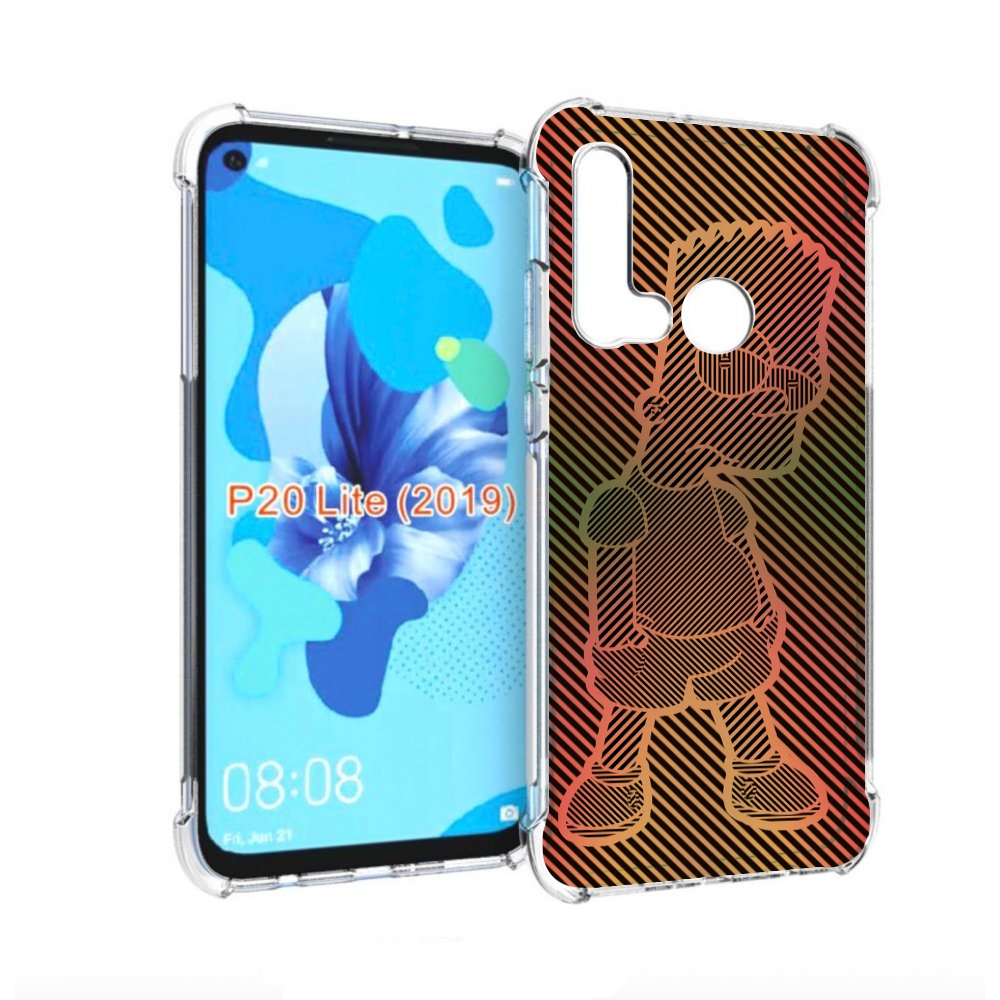 

Чехол бампер MyPads Графический-Барт-Симпсон для Huawei P20 Lite, Прозрачный, Tocco