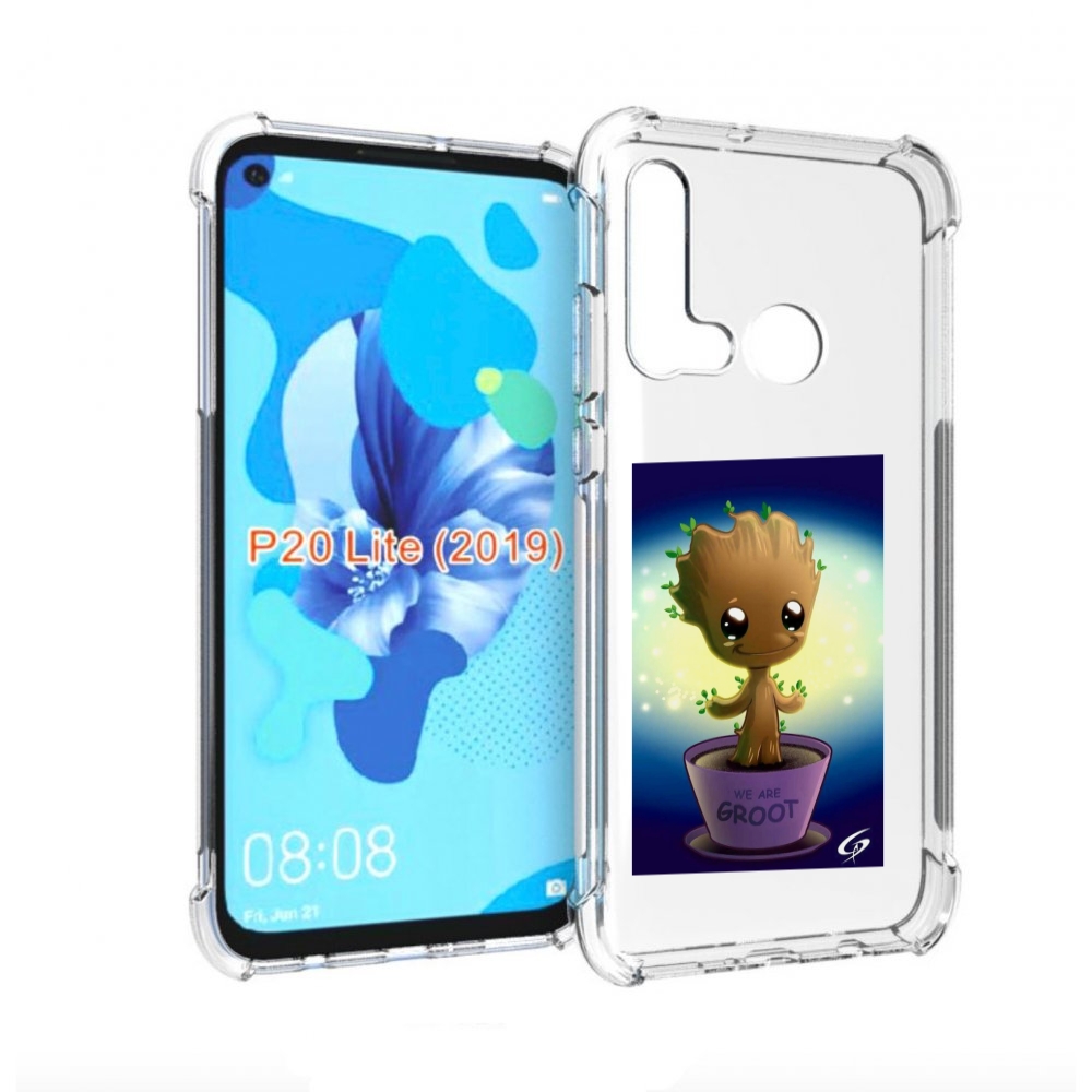 

Чехол бампер MyPads Грут для Huawei P20 Lite (2019), Прозрачный, Tocco