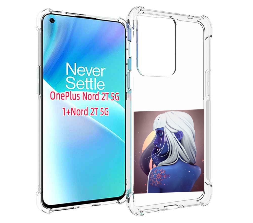 

Чехол MyPads аватар-с-цветком для OnePlus Nord 2T, Прозрачный, Tocco