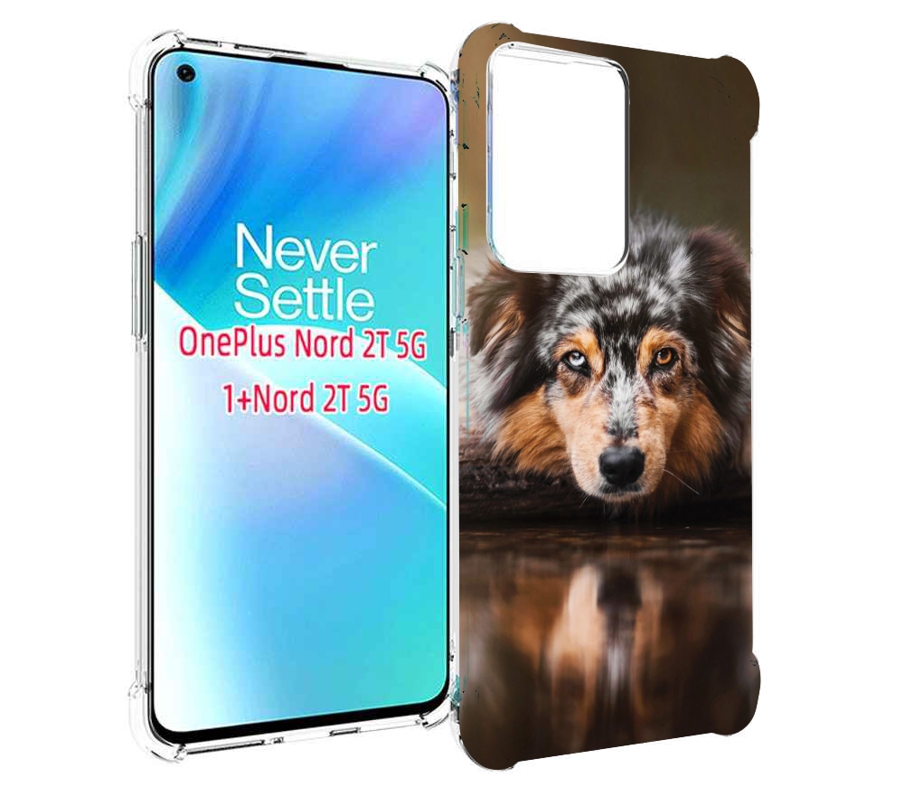 

Чехол MyPads австралииская овчарка для OnePlus Nord 2T, Прозрачный, Tocco