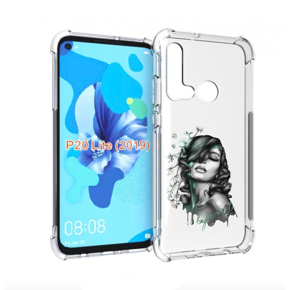 Чехол бампер MyPads Девушка 2 для Huawei P20 Lite (2019)