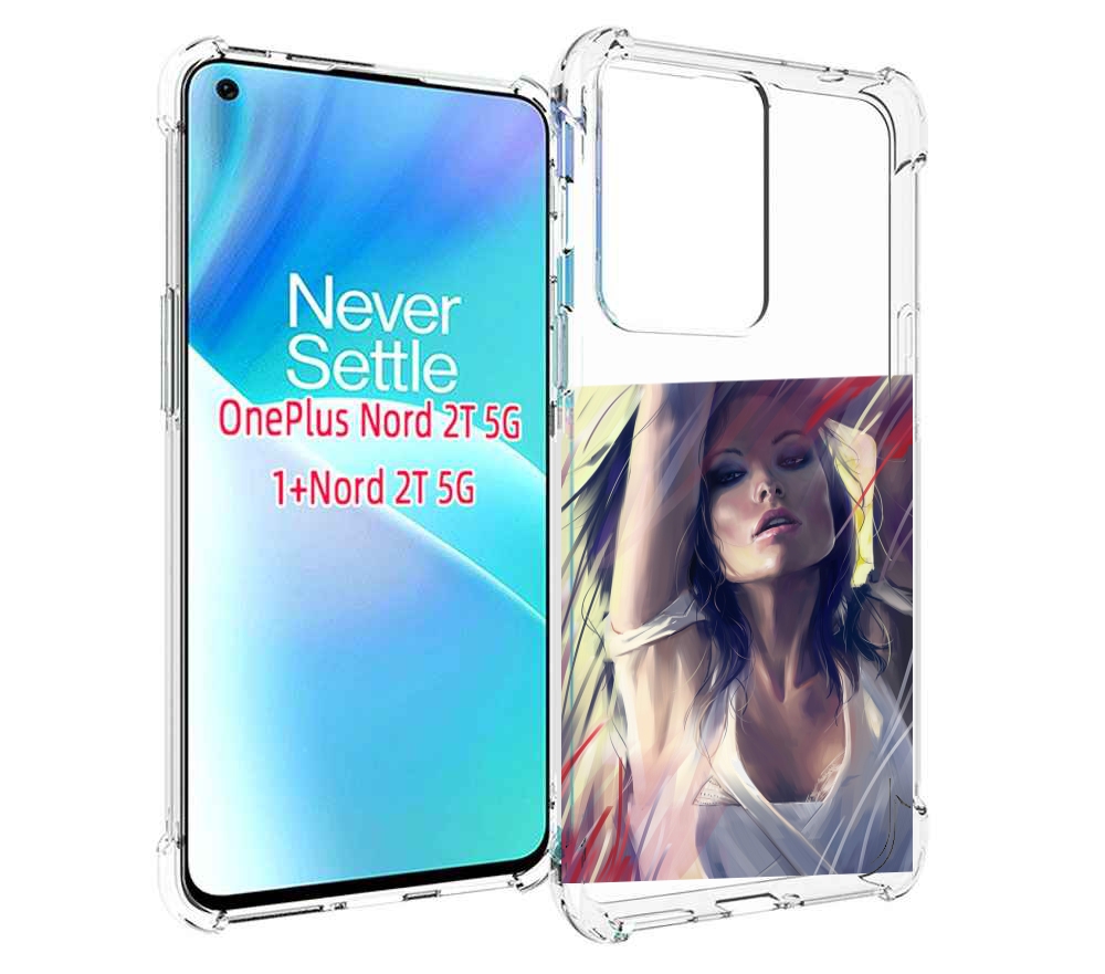 

Чехол MyPads акварельная-девушка женской для OnePlus Nord 2T, Прозрачный, Tocco