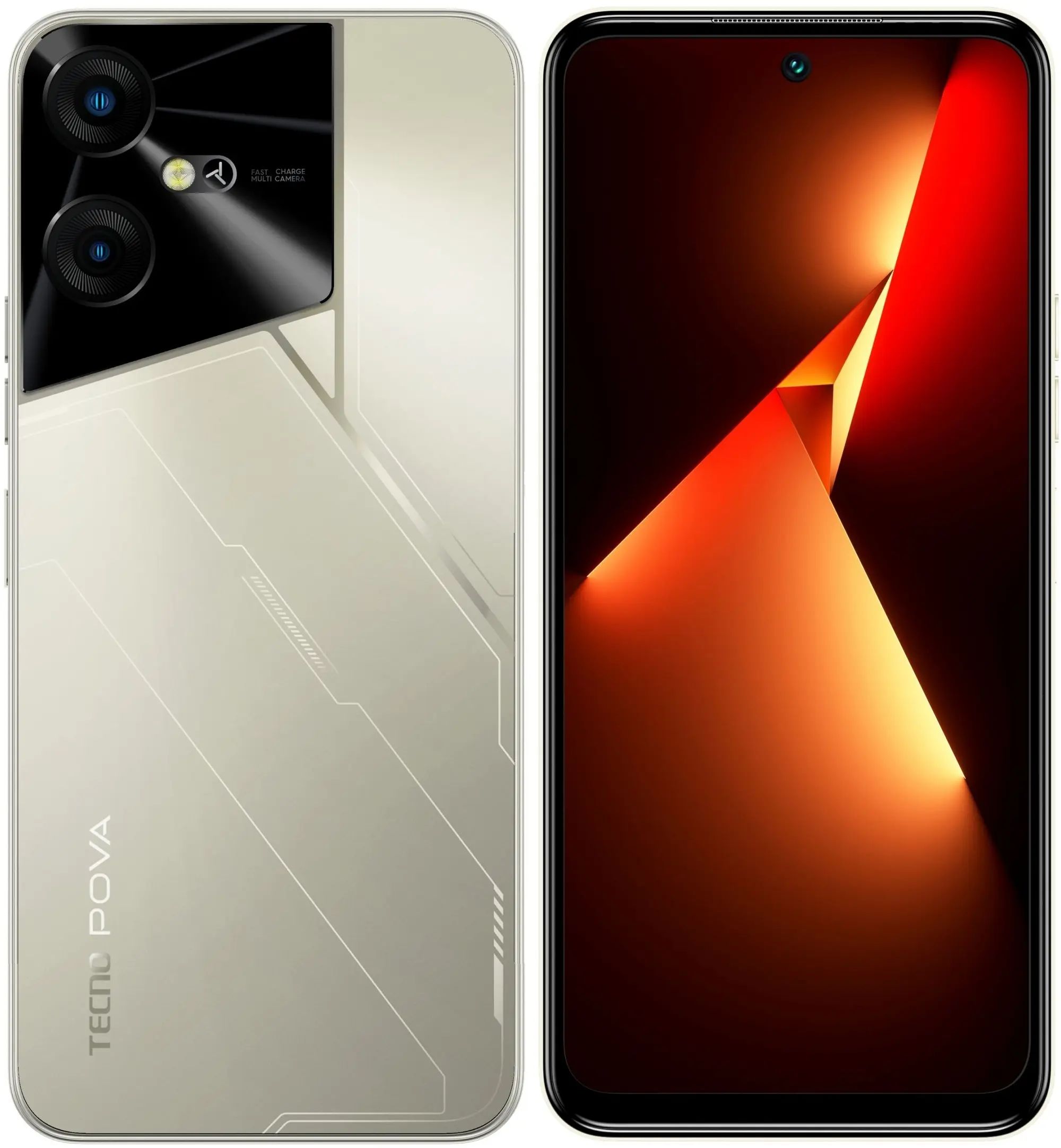 

Смартфон Tecno POVA Neo 3 4/128GB Amber Gold (LH6n), POVA Neo 3