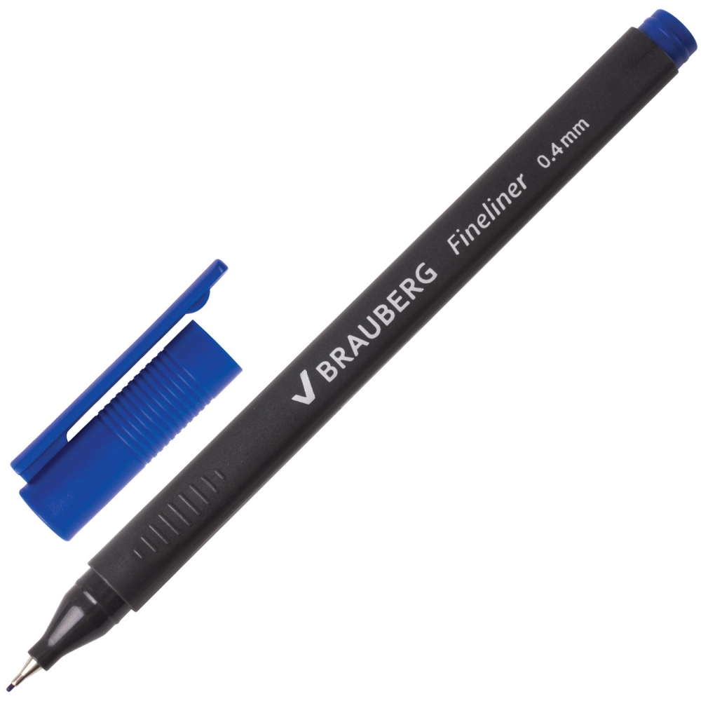 

Набор из 12 шт, Ручка капиллярная Brauberg Carbon (141522)