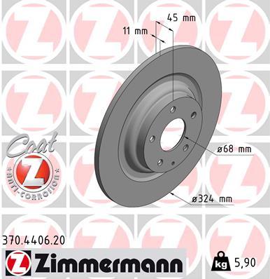 

Диск Тормозной Zimmermann арт. 370.4406.20