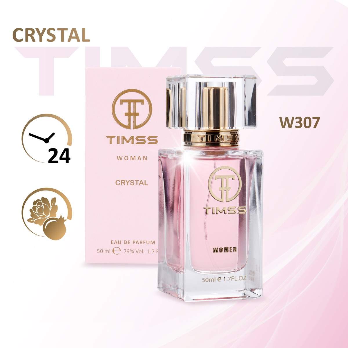 

Духи женские TIMSS CRYSTAL по мотивам Bright Crystal (Versace) 50 мл, W307