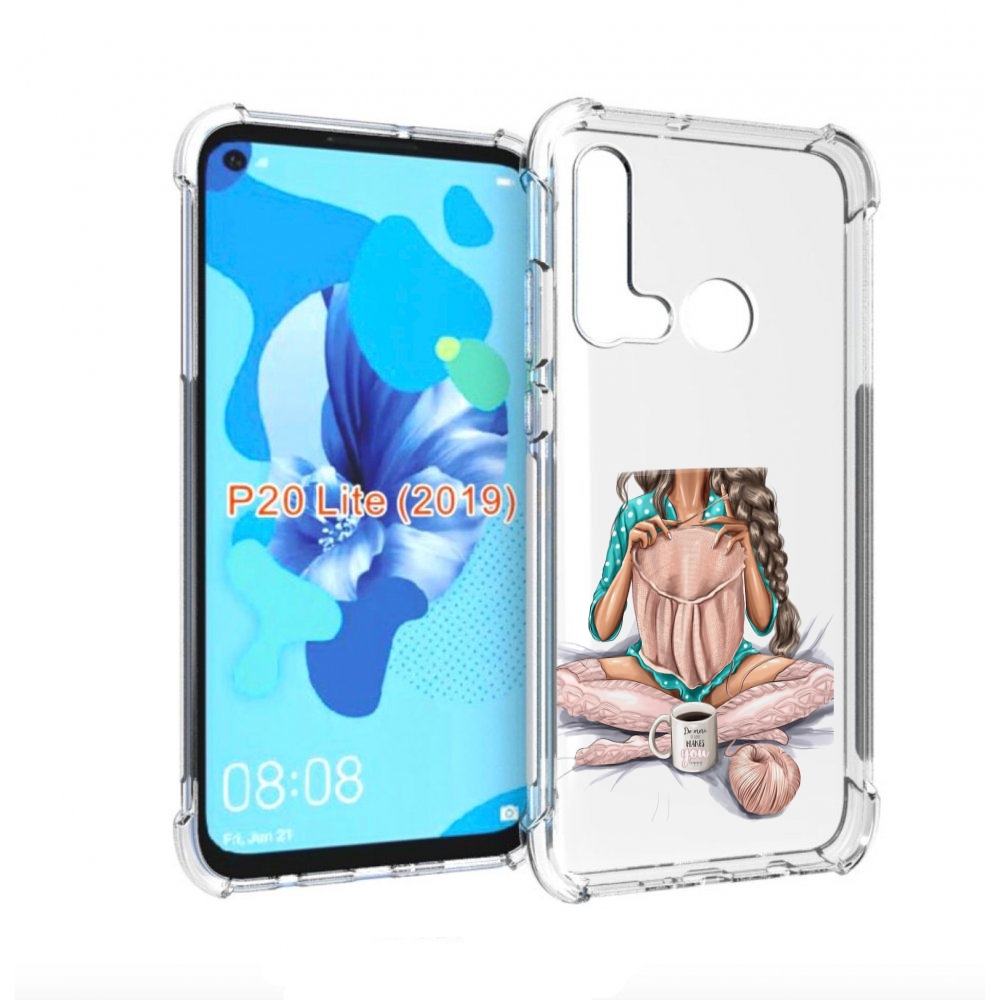 

Чехол бампер MyPads Девушка-вяжет женский для Huawei P20 Lite (2, Прозрачный, Tocco