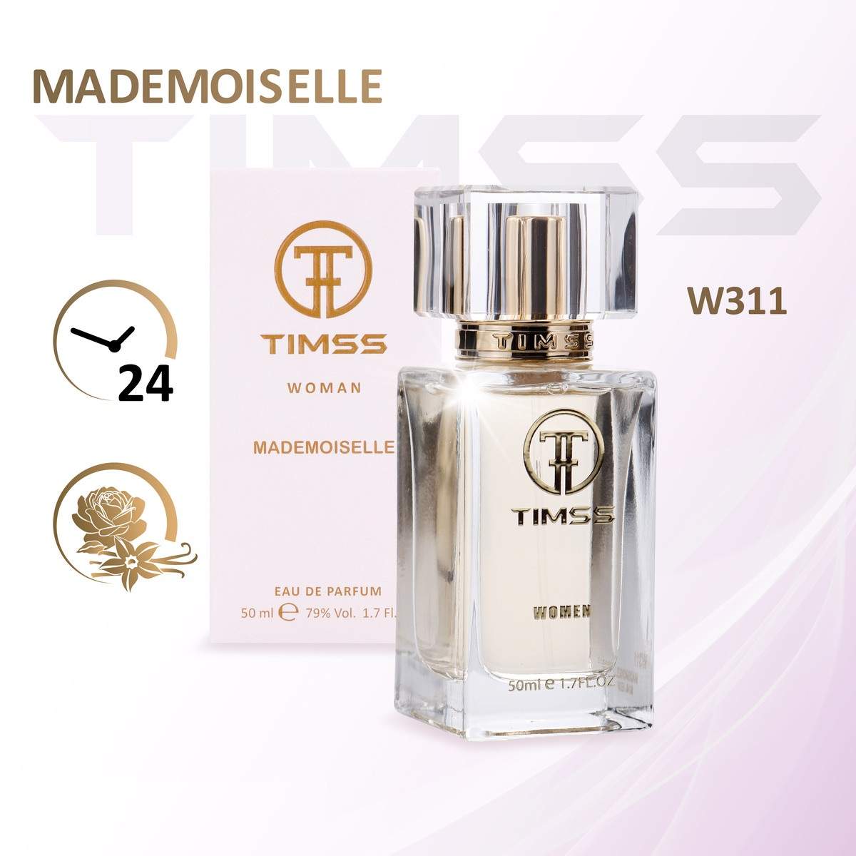 Духи женские TIMSS MADEMOISELLE по мотивам Coco Mademoiselle (Chanel) 50 мл