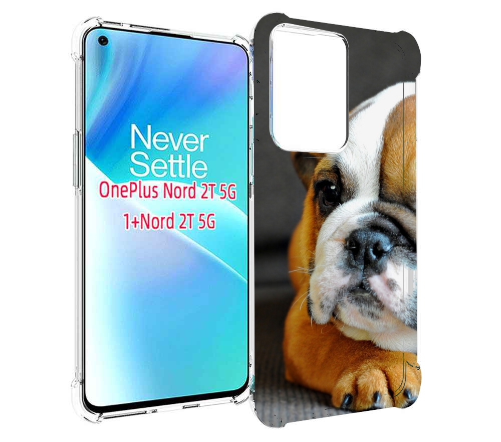 

Чехол MyPads англиискии бульдор для OnePlus Nord 2T, Прозрачный, Tocco