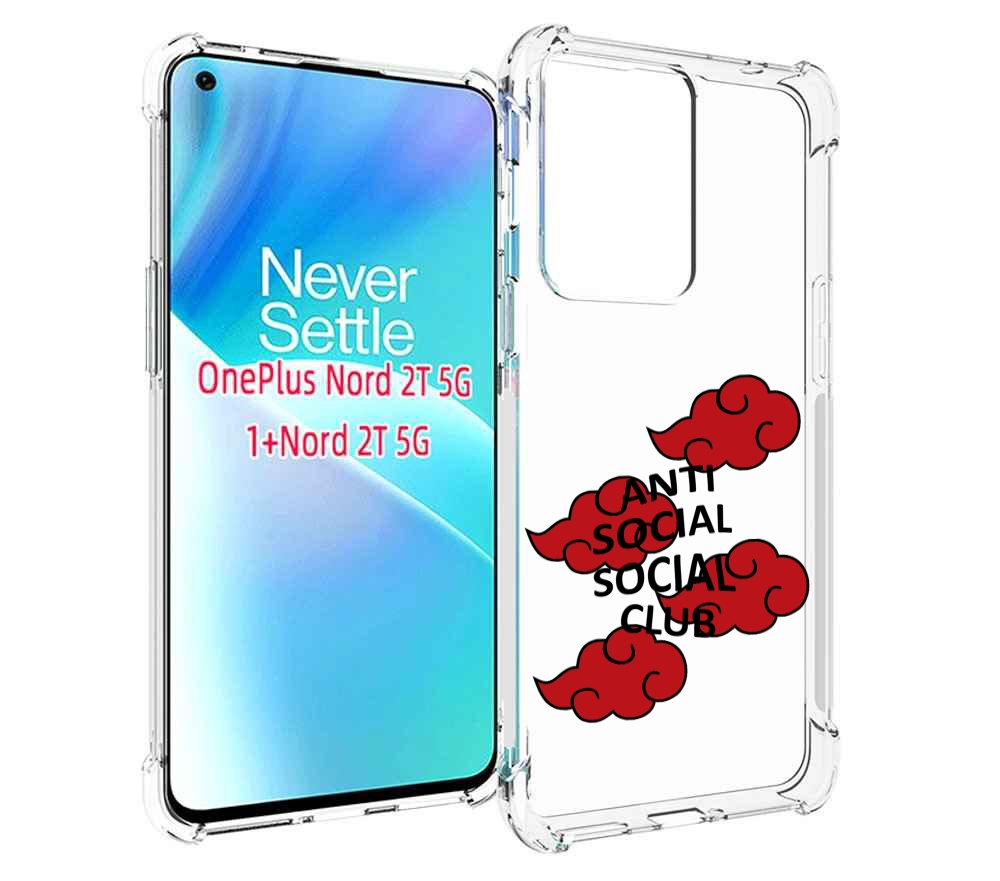 

Чехол MyPads анти-социал-социал-клаб для OnePlus Nord 2T, Прозрачный, Tocco