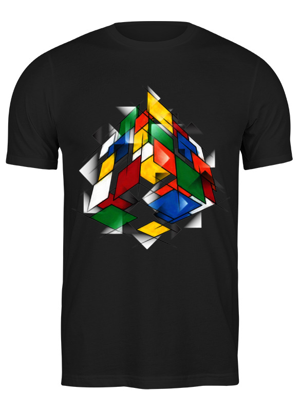 

Футболка мужская Printio Кубик рубика черная 3XL, Черный, Кубик рубика