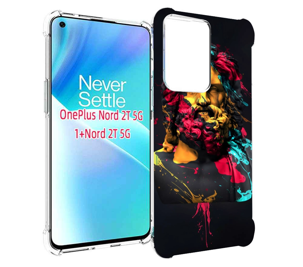 

Чехол MyPads арт-статуя-краски для OnePlus Nord 2T, Прозрачный, Tocco