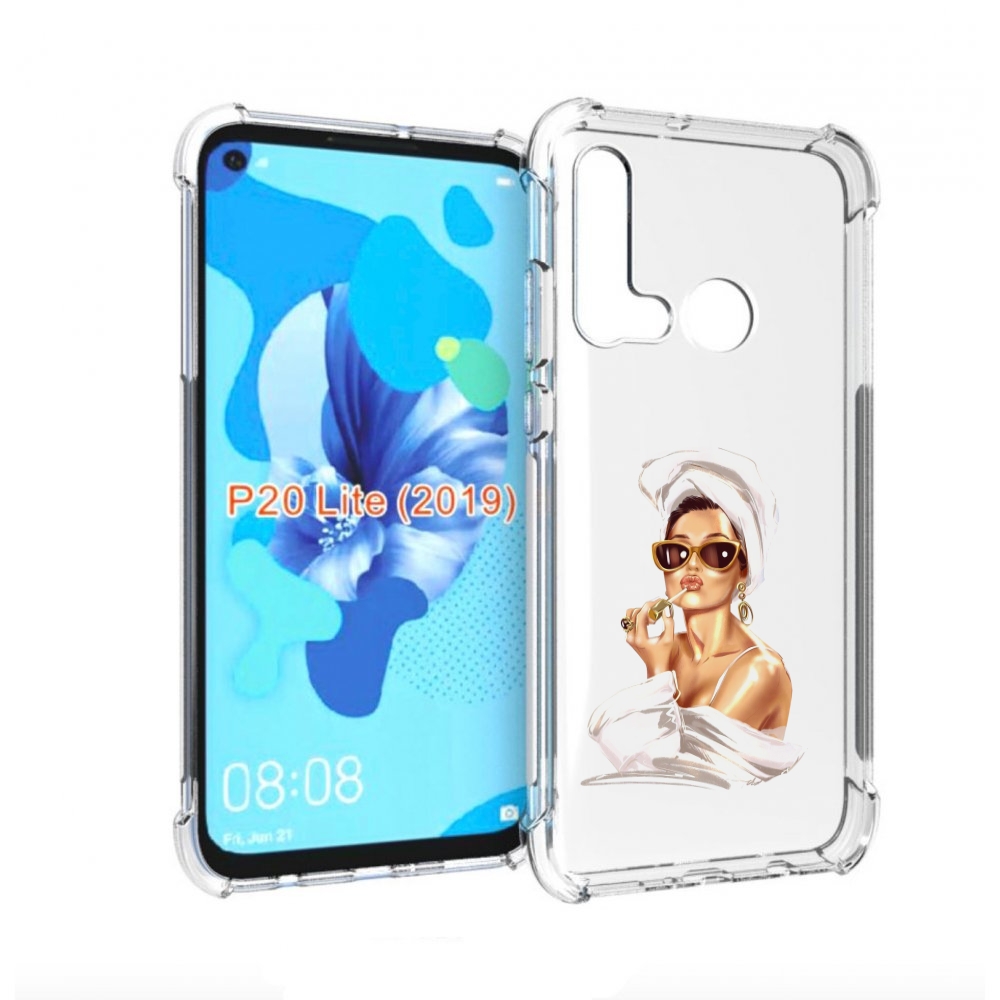 

Чехол бампер MyPads Девушка-утром женский для Huawei P20 Lite (2, Прозрачный, Tocco