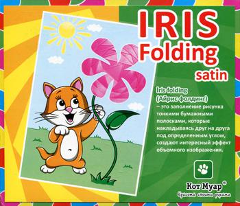 фото Книга iris folding satin "милый котенок" кот муар