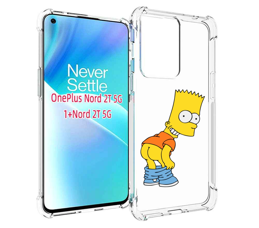 

Чехол MyPads барт-симпсон-довольный для OnePlus Nord 2T, Прозрачный, Tocco