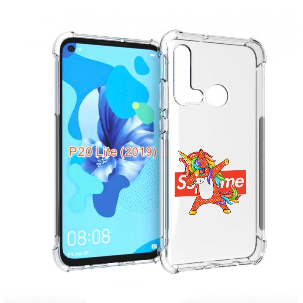

Чехол бампер MyPads Единорог-суприм для Huawei P20 Lite (2019), Прозрачный, Tocco