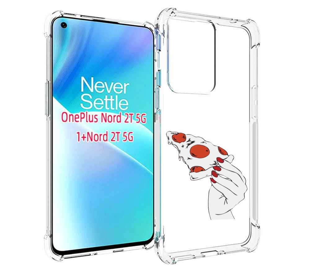 

Чехол MyPads белая-пицца для OnePlus Nord 2T, Прозрачный, Tocco