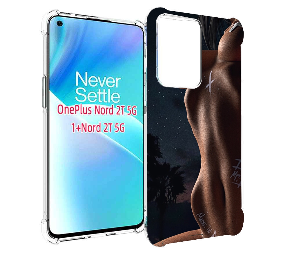 

Чехол MyPads белые-татуировки-на-теле для OnePlus Nord 2T, Прозрачный, Tocco