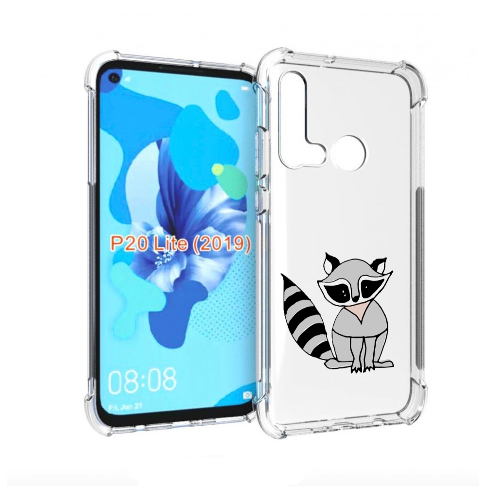 

Чехол бампер MyPads Енотик для Huawei P20 Lite (2019), Прозрачный, Tocco