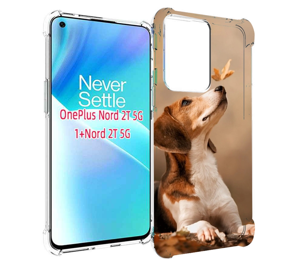 

Чехол MyPads бигль-собака для OnePlus Nord 2T, Прозрачный, Tocco