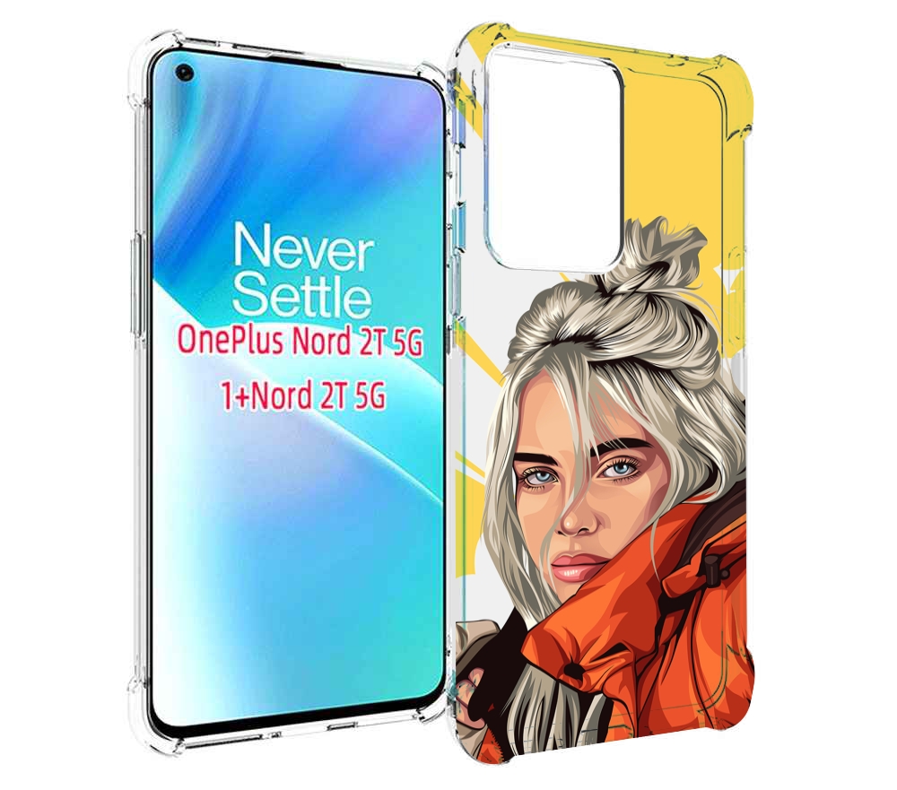 

Чехол MyPads билли-айлиш-в-куртке для OnePlus Nord 2T, Прозрачный, Tocco