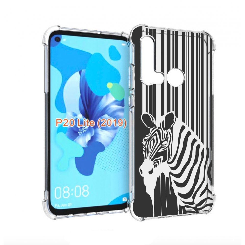 

Чехол бампер MyPads Зебра для Huawei P20 Lite (2019), Прозрачный, Tocco